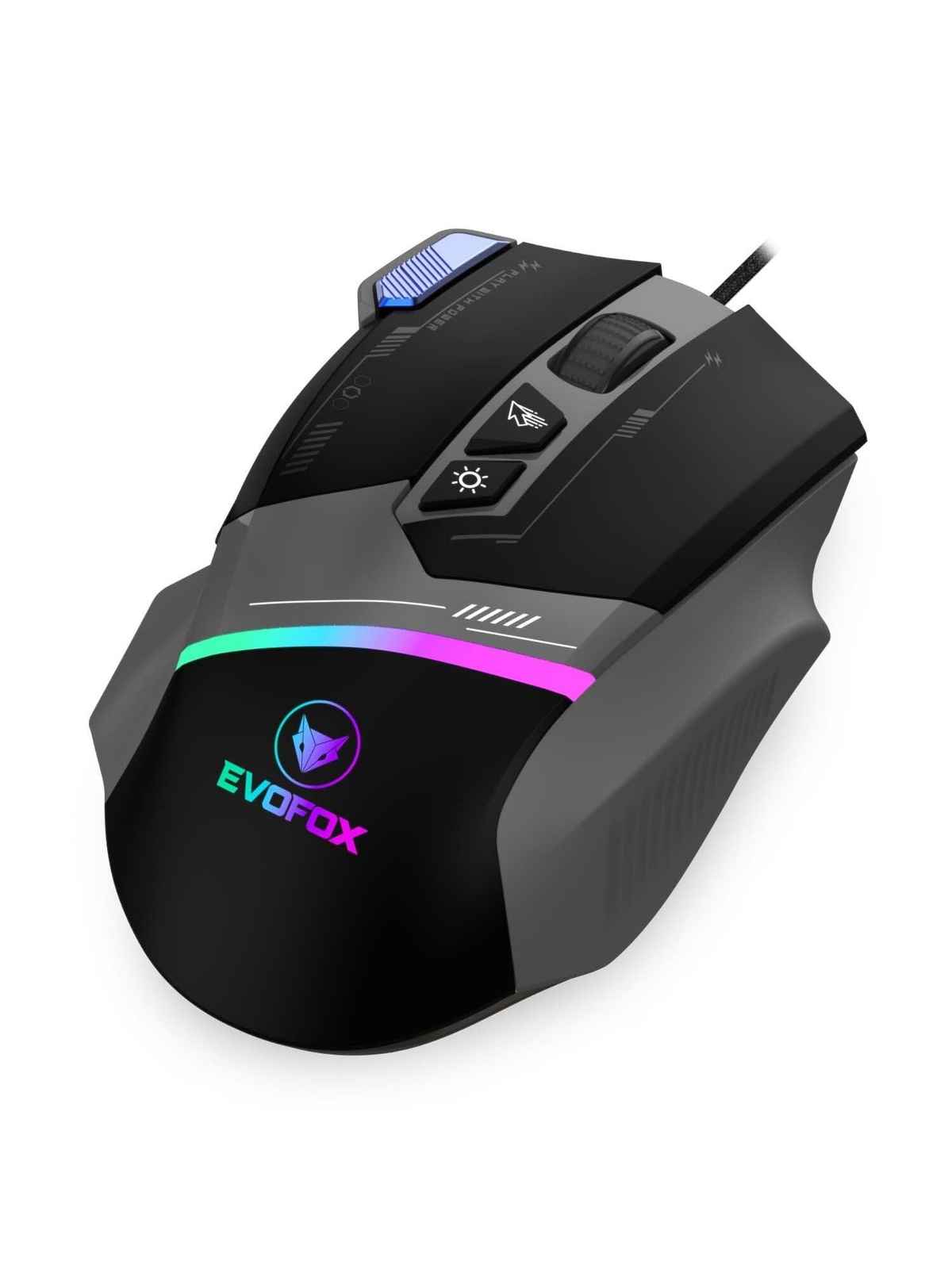 EvoFox Blaze Gaming Mouse USB - Grey