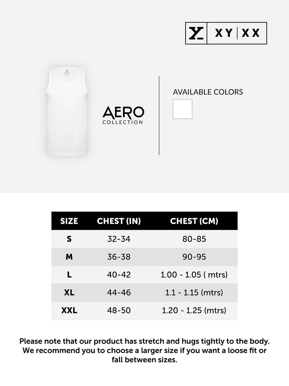 XYXX Men's Cotton Solid Polar White Vest| L