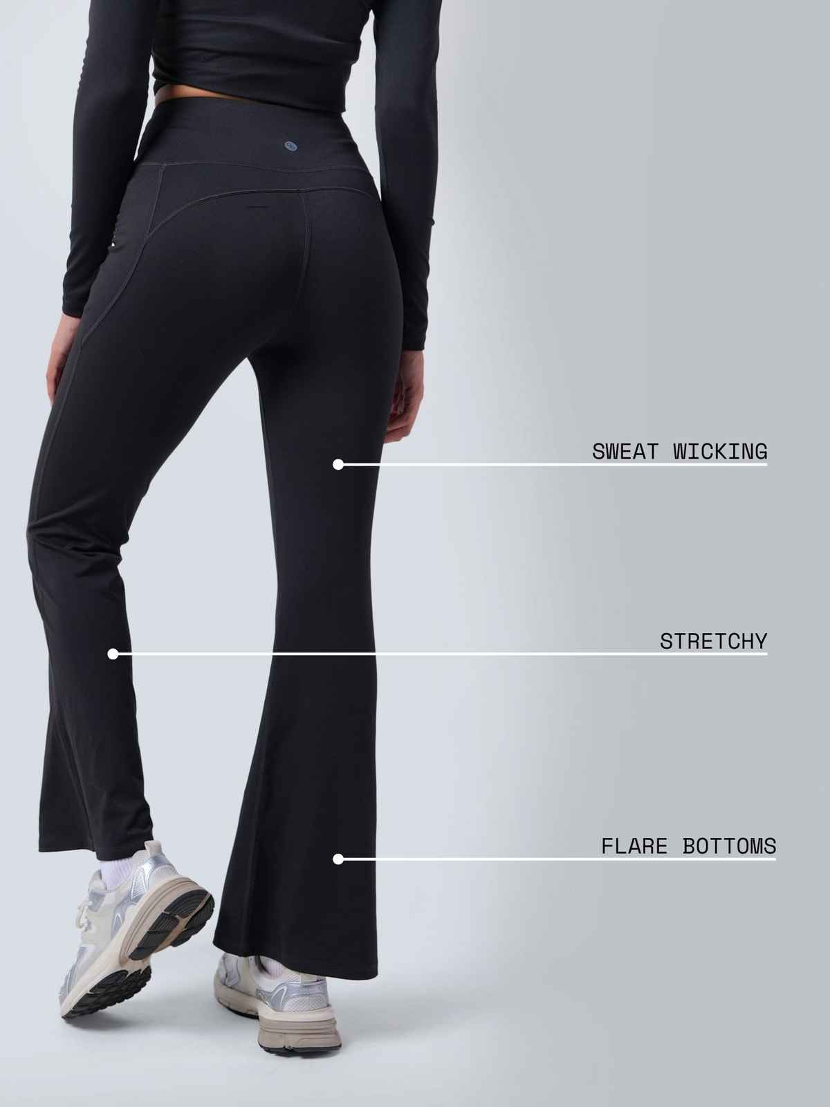 Cava Athleisure Women's Tall Sculpt Bootcut Leggings | Yoga Pant | Black - XS