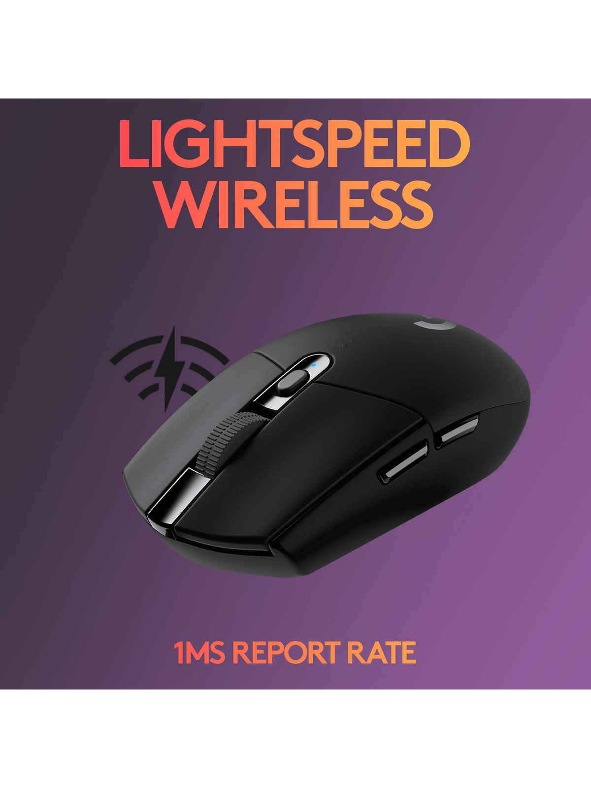 Logitech G G304 Lightspeed Wireless Gaming Mouse-Black