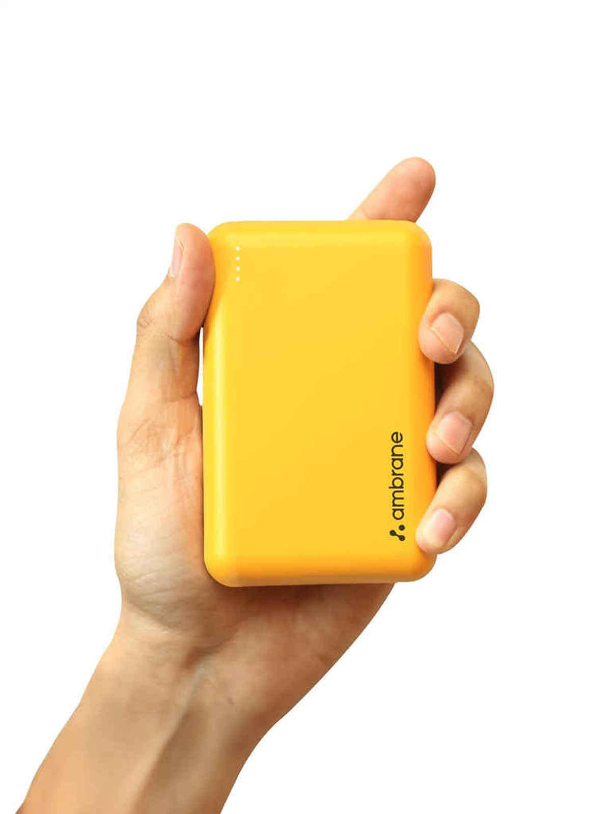 Ambrane 20000 mAh Mini Power Bank with 22.5W Fast Charging, Pocket Size, Triple Output, Type C PD (Input & Output), Li-Polymer, Made in India + Type C Cable (Powerlit XL Lite) - Yellow