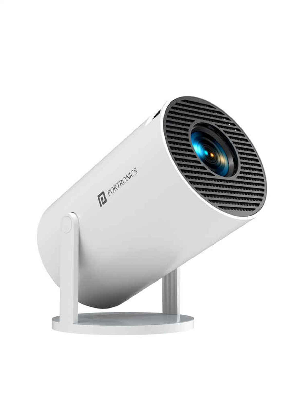 Portronics Beem 440 Smart LED Projector, 720p HD, Built-in Apps, 2000 Lumen, Screen Mirroring| White