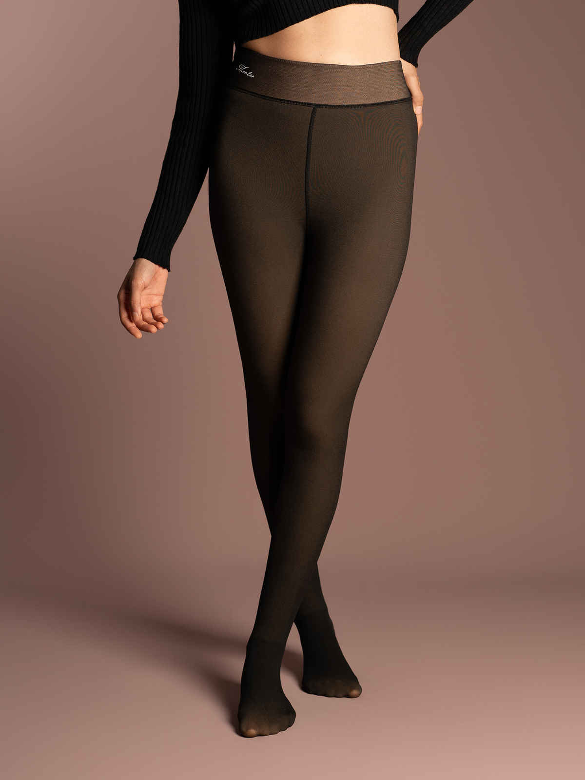 Theater Women Sheer Fur Stockings S - XXL (24 - 42 In)