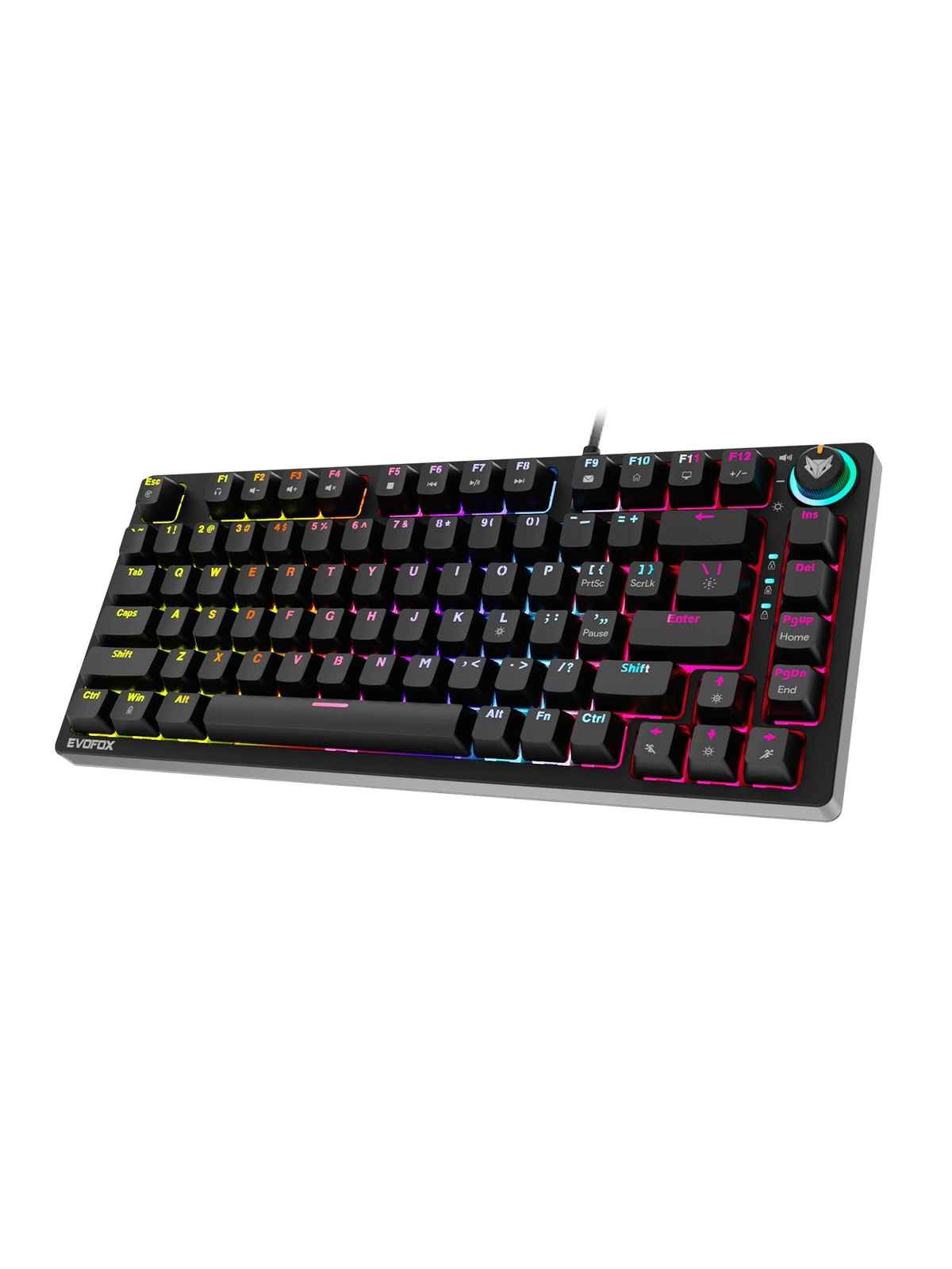 EvoFox Katana X2 TKL Wired Mechanical Gaming Keyboard Blue Switch - Black