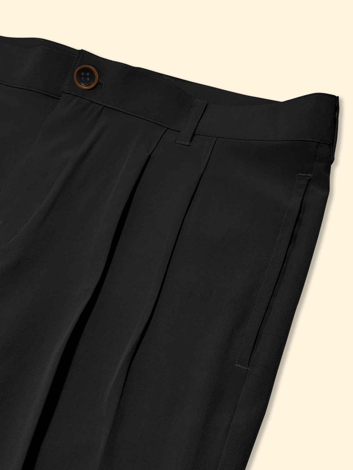 FTX Men's Relaxed Fit Lycra Blend Korean Trouser | Black - 30