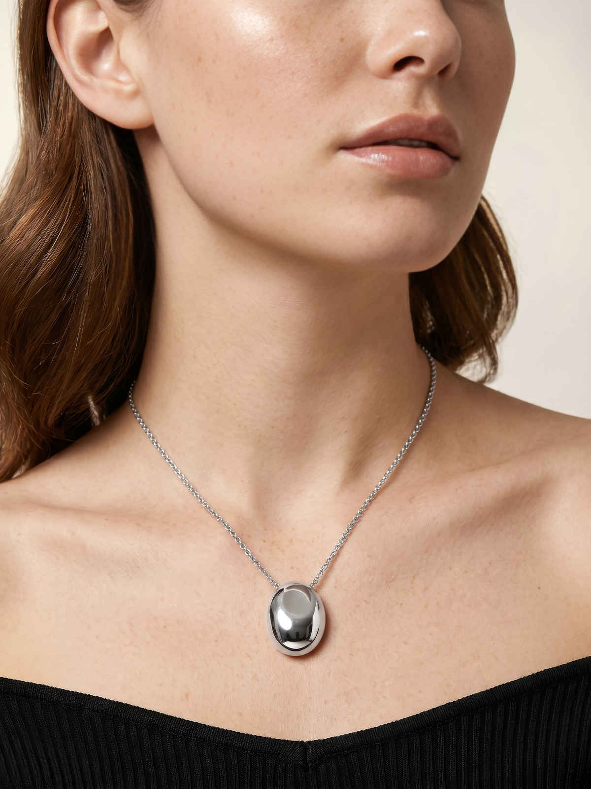 OnnMe By Giva Classic Catch Rhodium Plated Necklace | Waterproof And Anti-Tarnish | OMNE0134
