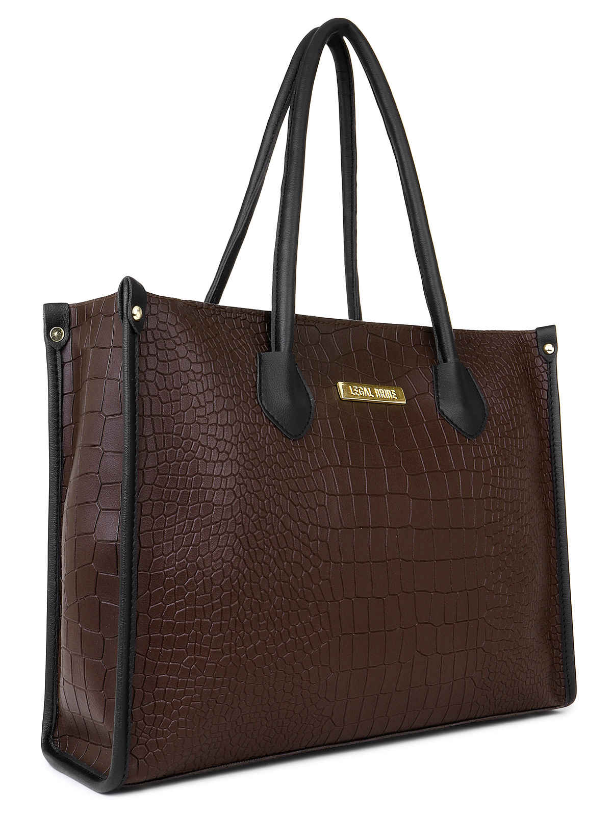 Legal Bribe Women's Crock Style Tote Bag | LB1686 | Brown
