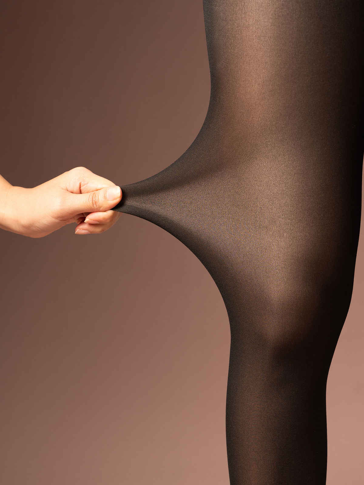 Theater Women Sheer Black Opaque Stockings S-XL (24-38 In)