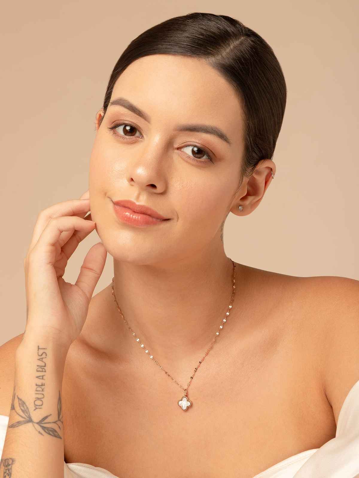 SALTY Midnight Enchantress Necklace Pendant for Women and Girls| Anti-Tarnish | Black and White