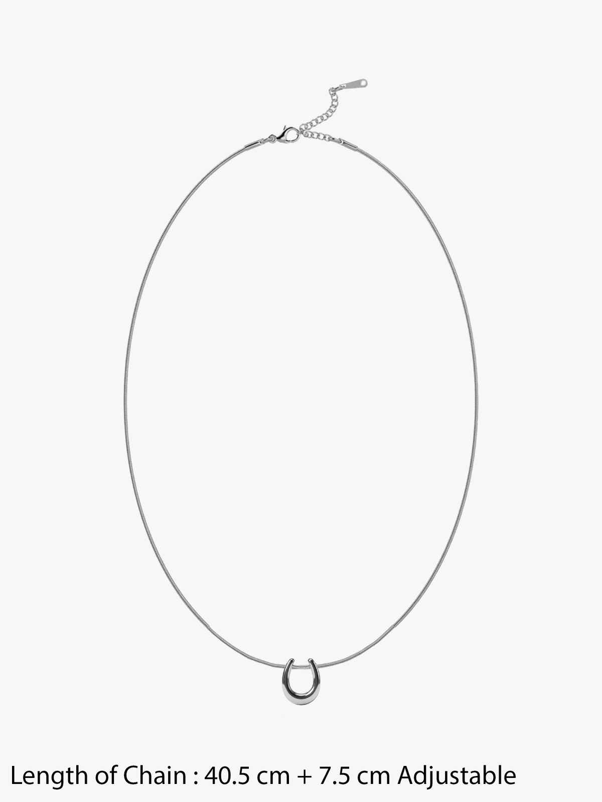OnnMe By Giva Neck Mess Rhodium Plated Pendant | Waterproof And Anti-Tarnish | OMPD051