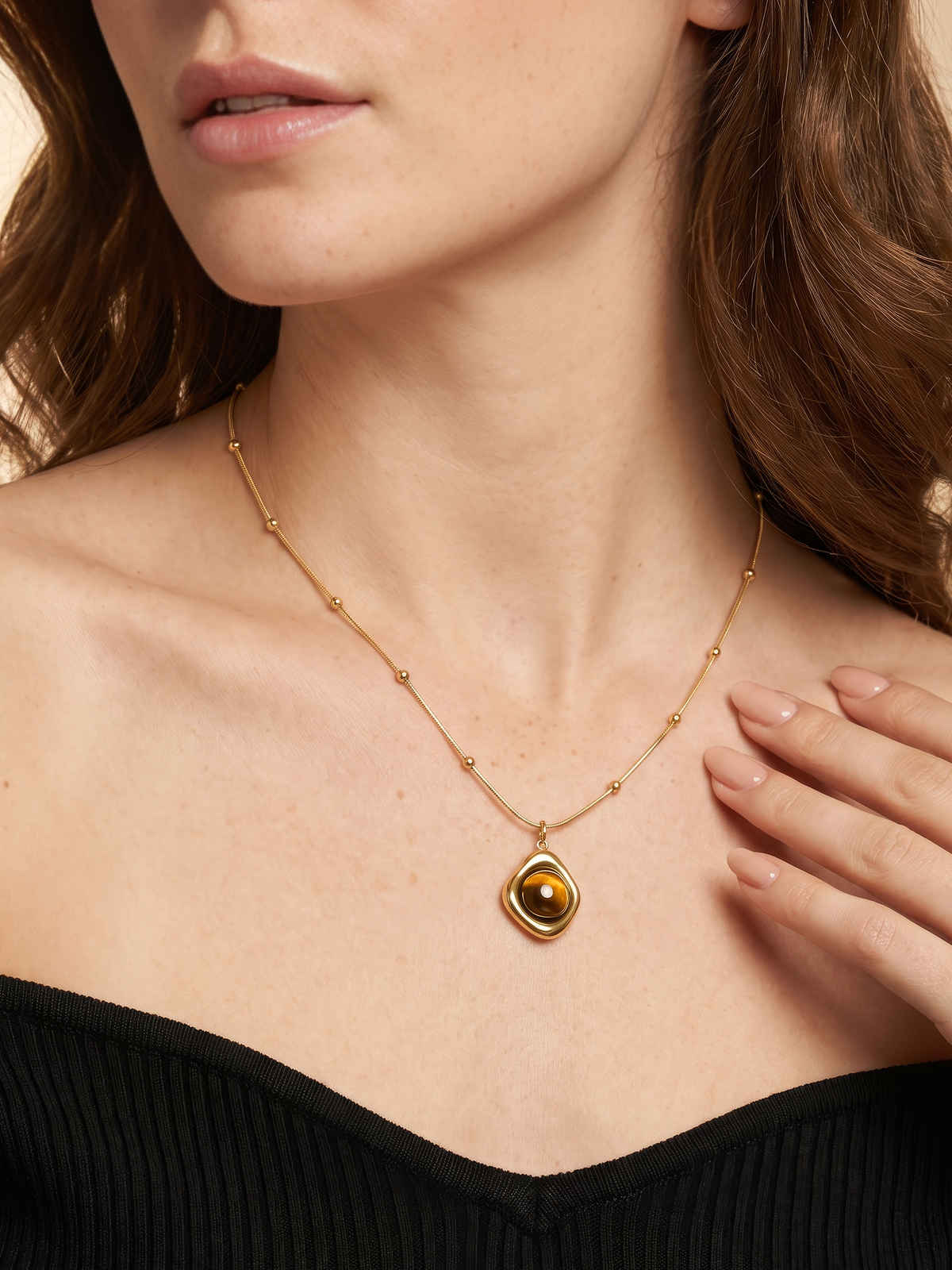 OnnMe By Giva Oops Mine Gold Plated Pendant | Waterproof And Anti-Tarnish | OMNE0139