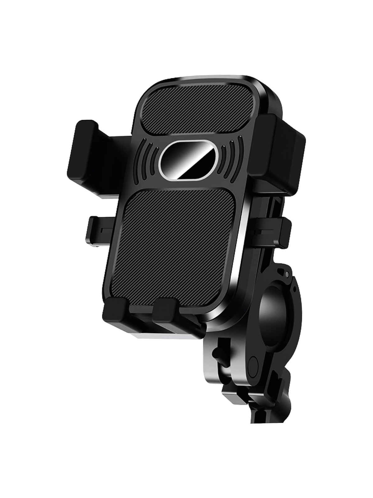 Zebronics BMH100 Bike Mobile Holder, Upto 6.8 inches 360 Degree Rotatable One Press Lock Anti-Skid Stable and Secure