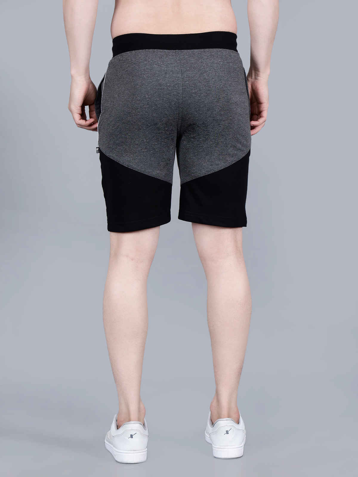 Tex-Fro Men's Solid Knee Lengthr Relaxed & Regular Shorts with Side ...