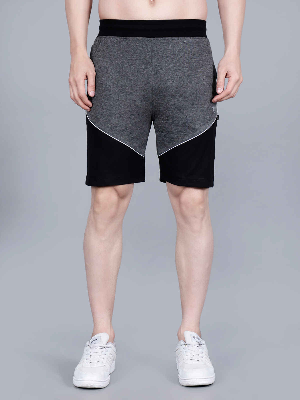 Tex-Fro Men's Solid Knee Lengthr Relaxed & Regular Shorts with Side ...