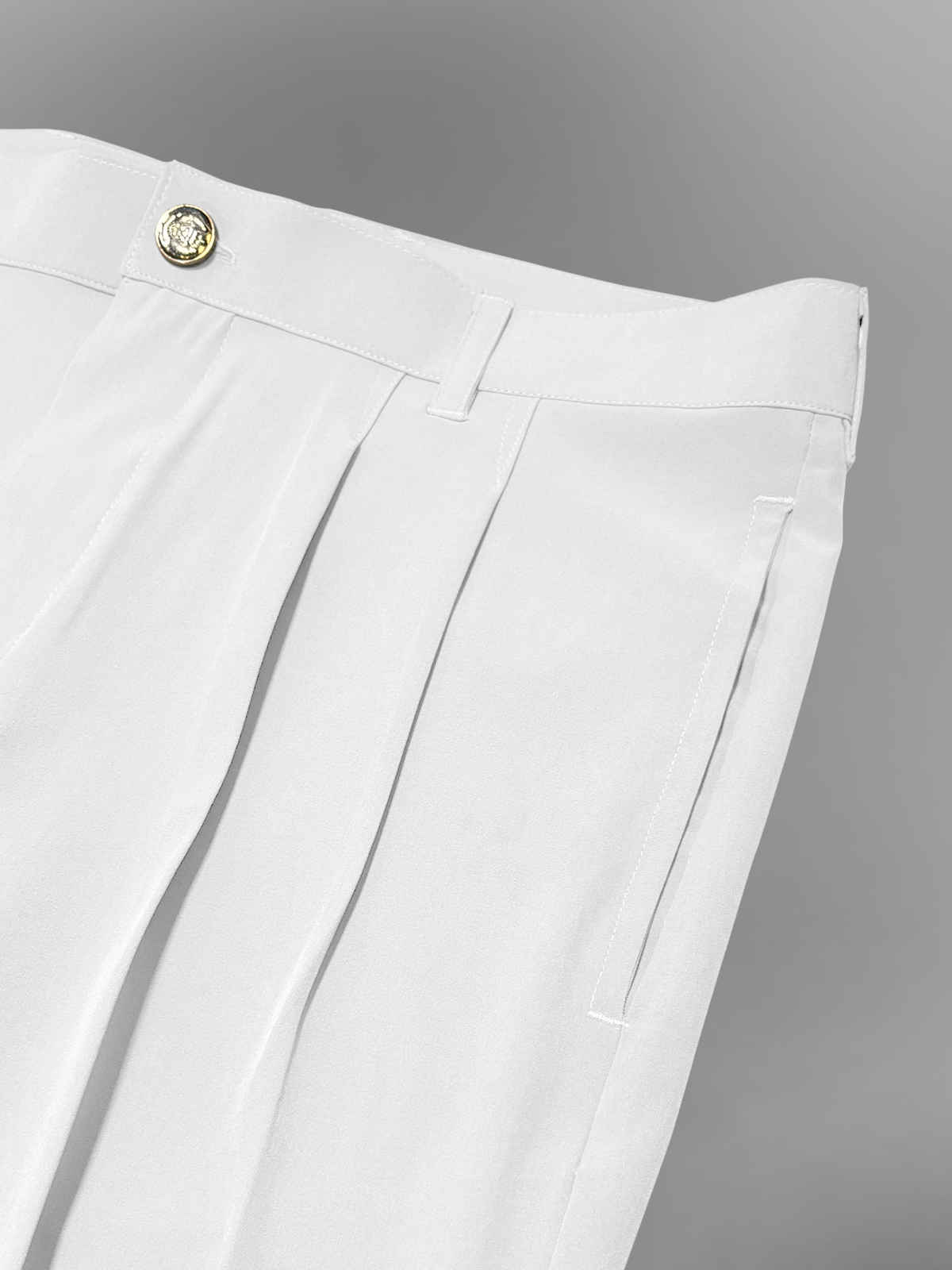 FTX Men's Relaxed Fit Lycra Blend Korean Trouser | White - 30