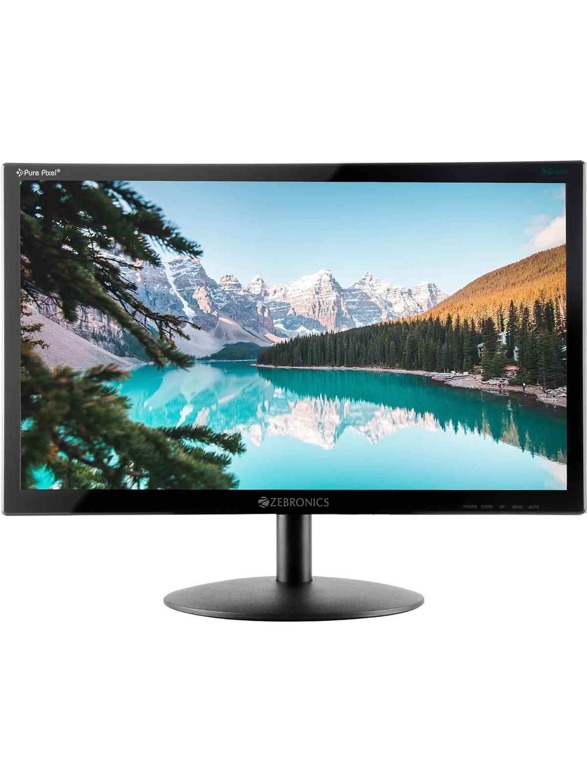 Zebronics Zeb-V19Hd 18.5 Inch (46.99 Cm) Led Monitor with Supporting Hdmi, Vga Input, Hd 1366 X 768 Pixels, 16.7M Colors, Glossy Panel, Slim Design & Wall Mountable - Black