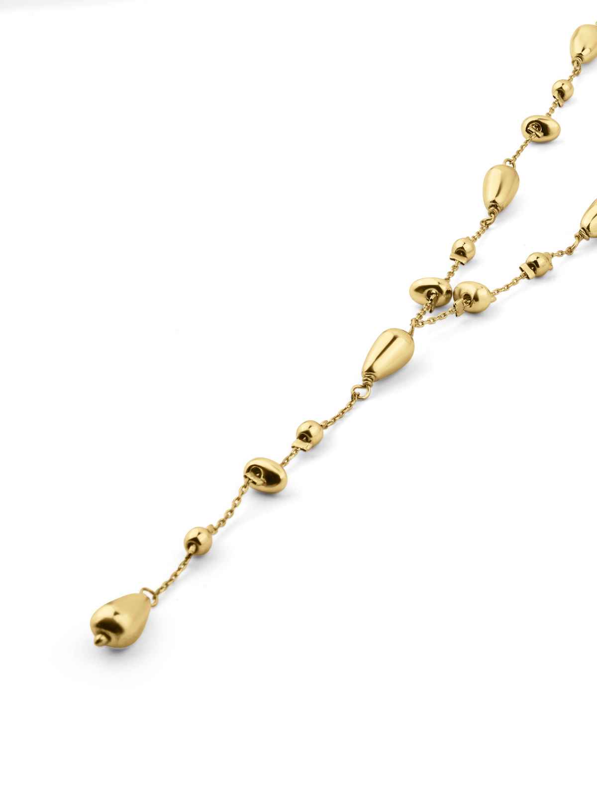 Accessorize London Women's Gold Ball Y Necklace - Gold