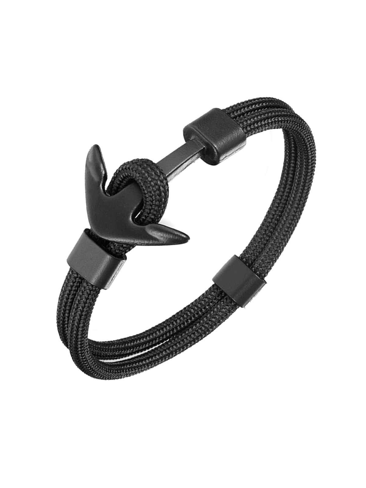 Yellow Chimes Adjustable Anchor Wrist Band Bracelet for Men