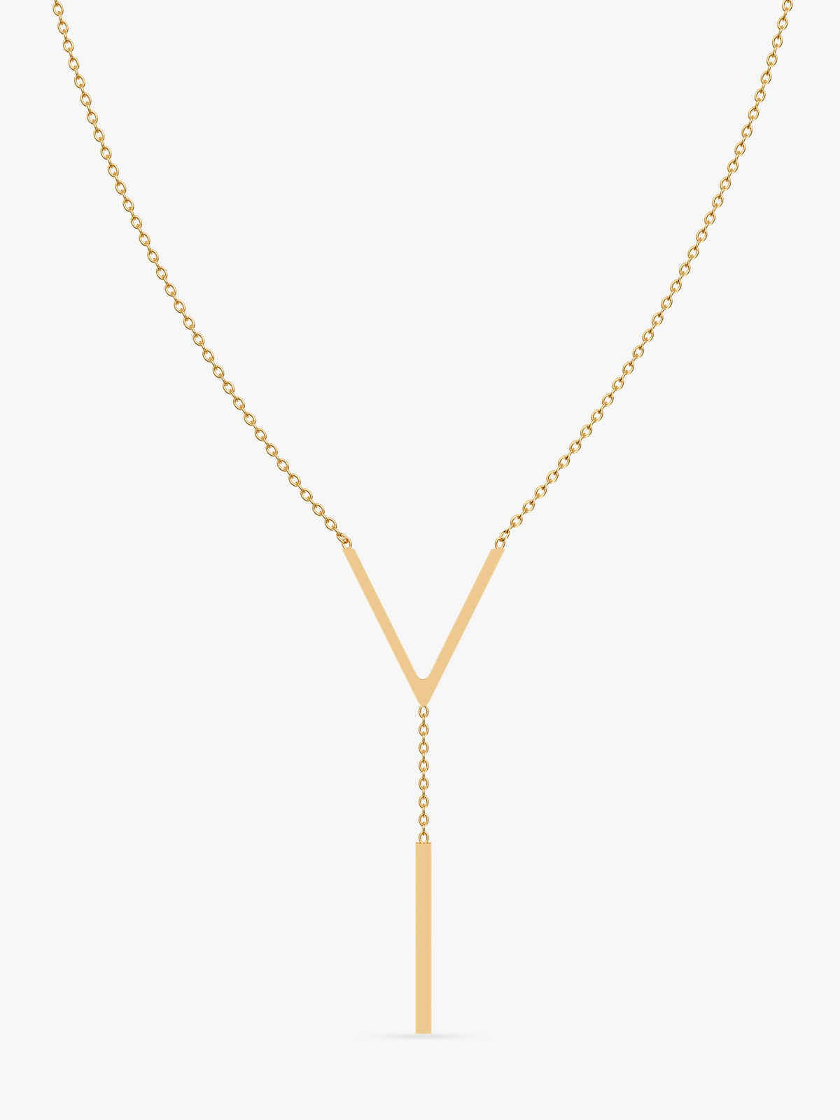 OnnMe By Giva Modern Club Gold Plated Lariat Necklace | Waterproof And Anti-Tarnish | OMNE0135