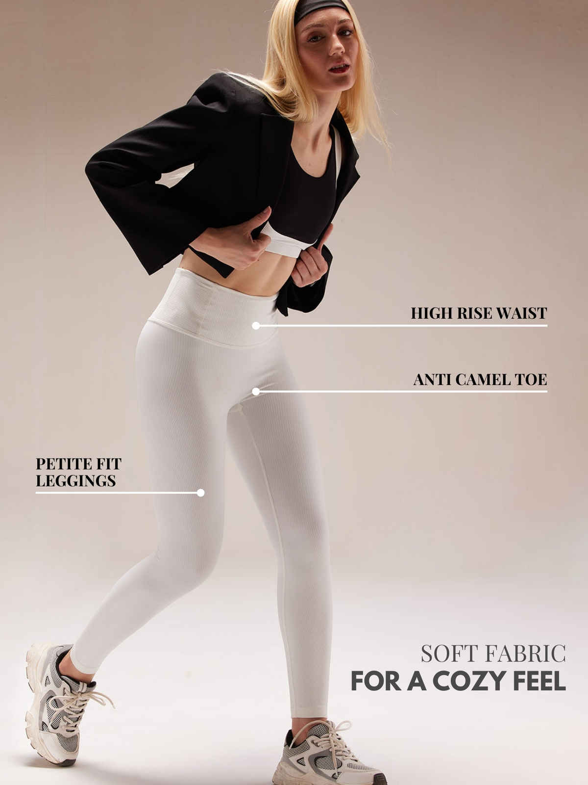 Cava Women's Leggings | Porcelain Mirage - XS