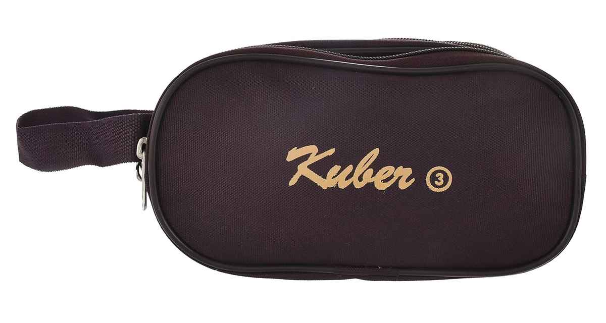 Kuber Industries Toiletry Bag|Travel Shaving Kit & Cosmetic Organizer|3 Zipper Compartments|Maroon