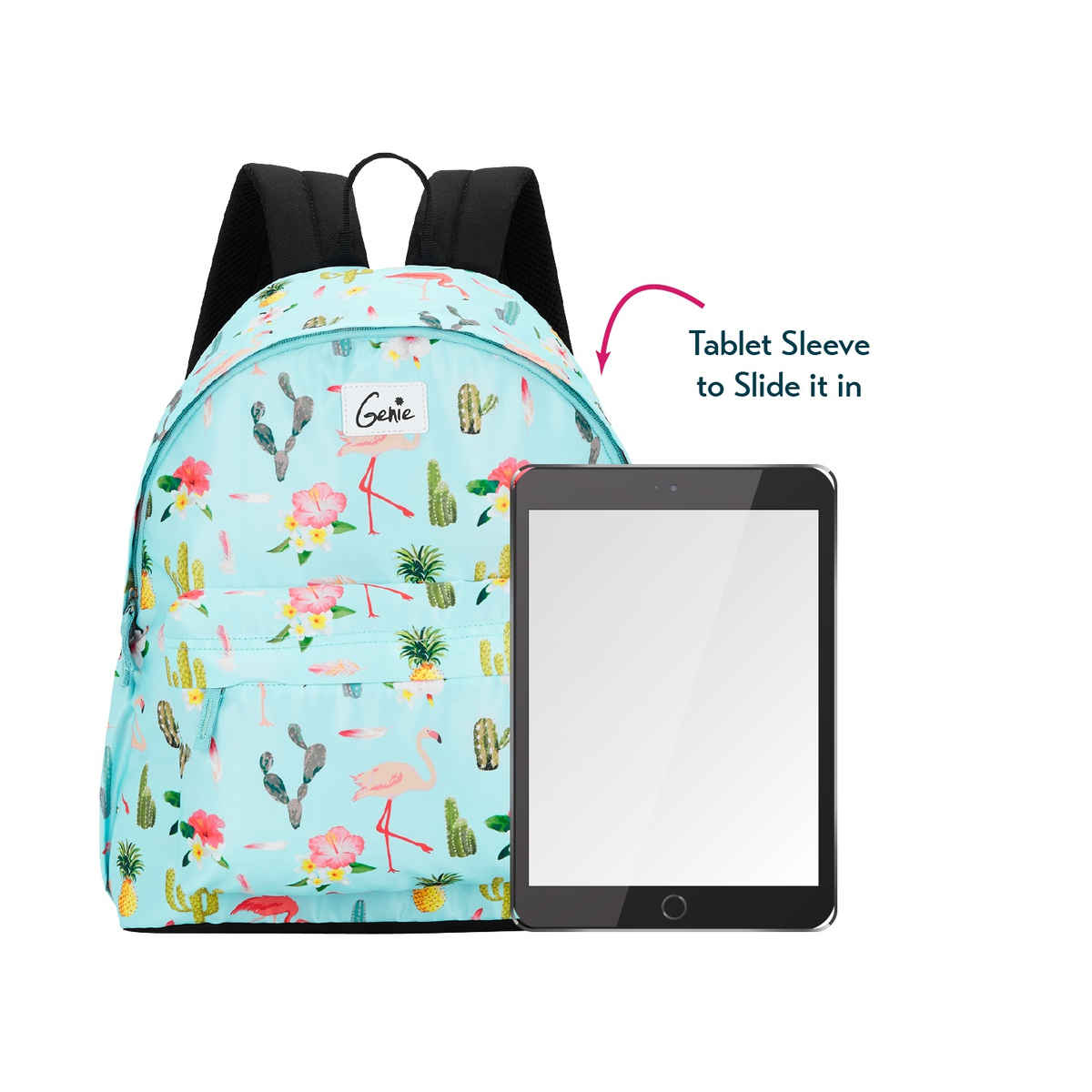 Genie Flamenco Backpacks For Women | 14 Inch | Trendy Casual College Bag