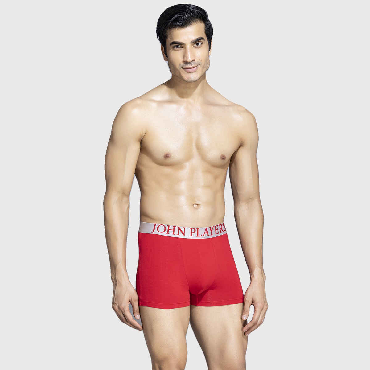 John Players Men's Classic Cotton Trunk | (JTK046M04) | Red - L
