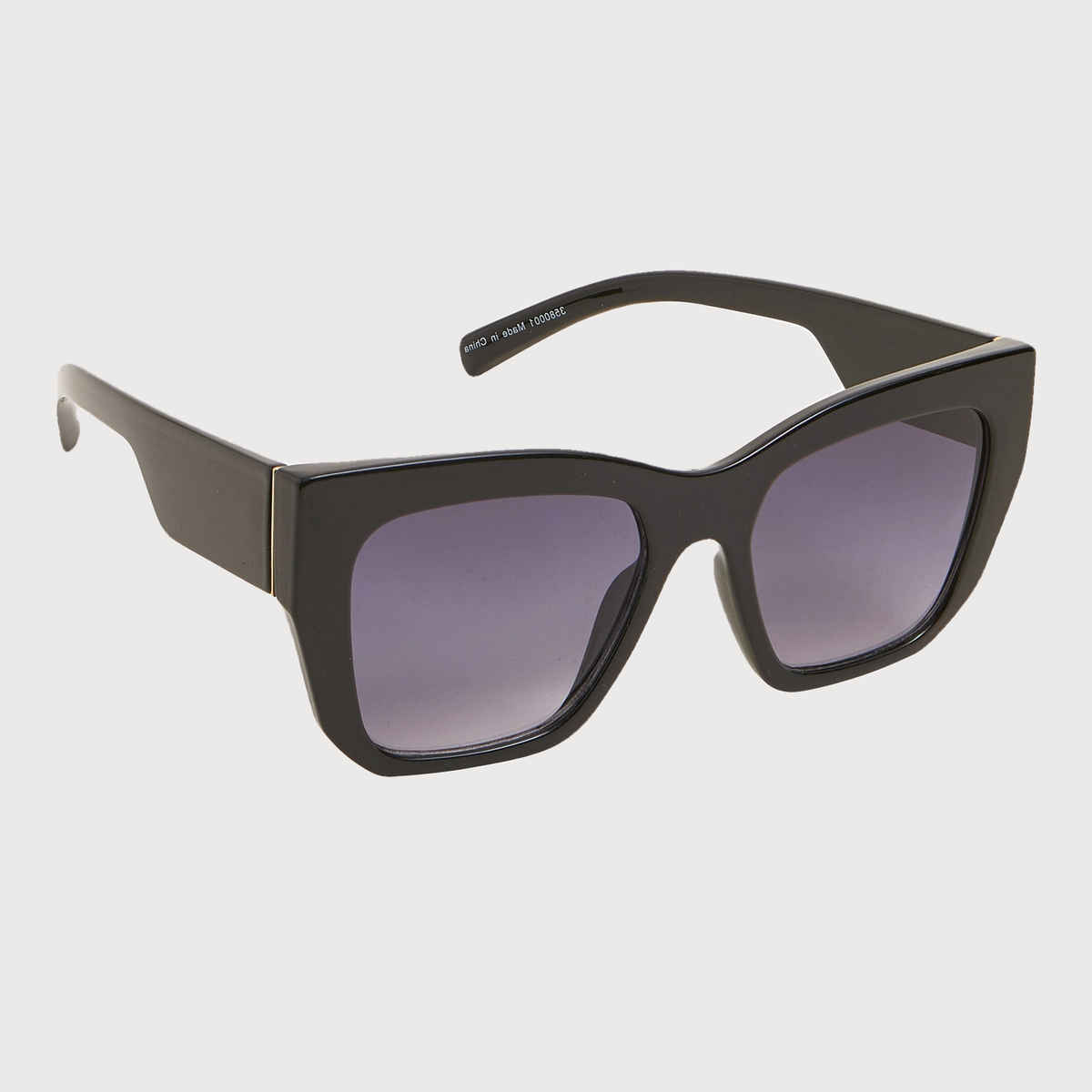 Accessorize London Women's Chunky Cateye Gold Tip | Black