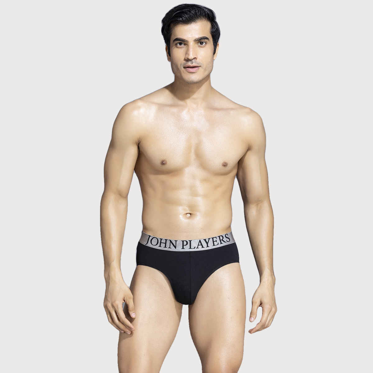 John Players Men's Cotton Brief | (JBF045M13) | Black - S