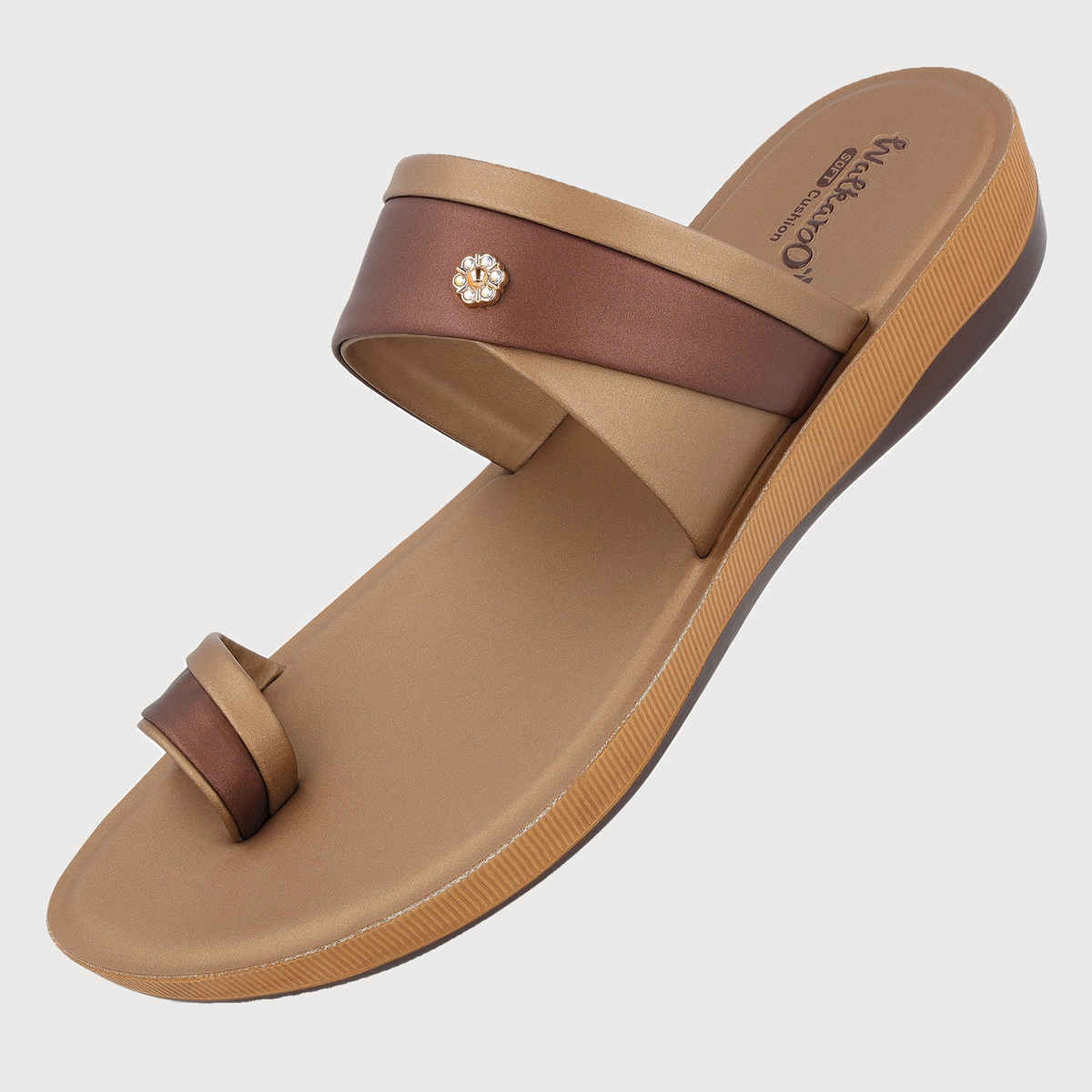 Walkaroo Women's Daily Wear Sandals-WE2358 Brass UK8