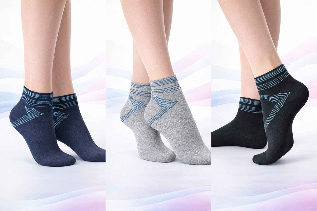 Dollar Men's Cotton Ankle Length Socks | Multicolour - Free Size