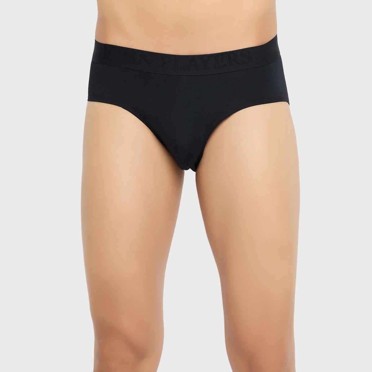 John Players Men's Solid Brief Modal | (JBF059M13) | Black - L