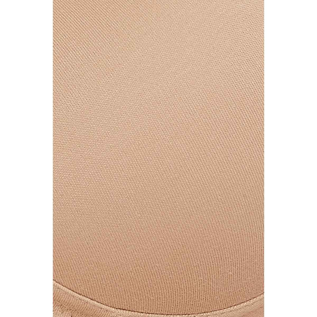 Clovia Women Padded Non-Wired Full Coverage T-Shirt Bra - Cotton Rich | Beige | 34D