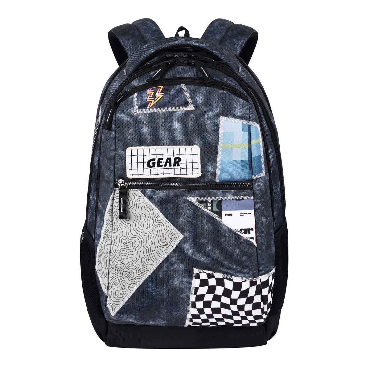 Gear Unisex Polyester 34 L Backpack | Grey Black - 15.4 Inches