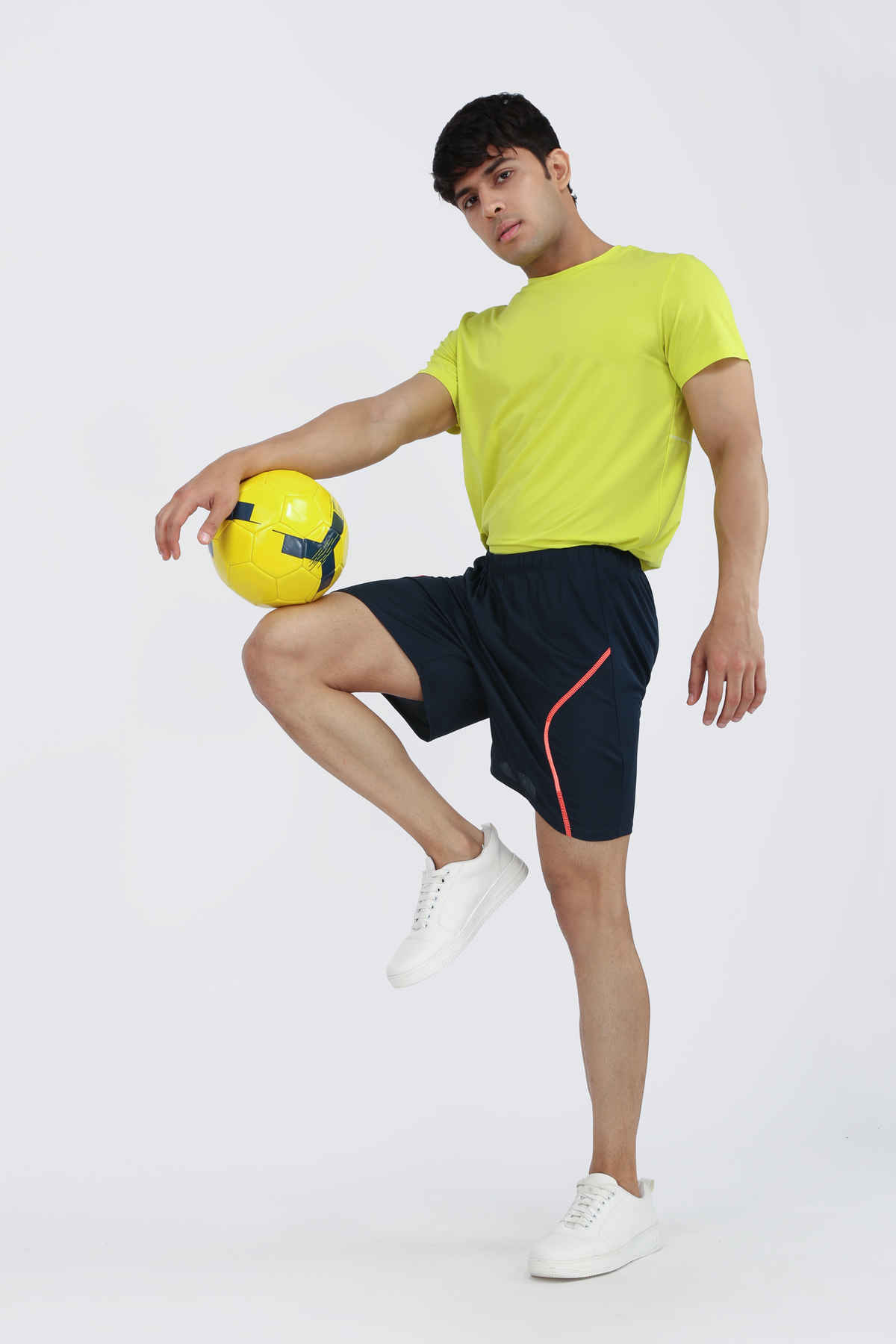 Dida Men's Sports Short | Regular Comfortable Stretchable Dry-Fit | L | Navy