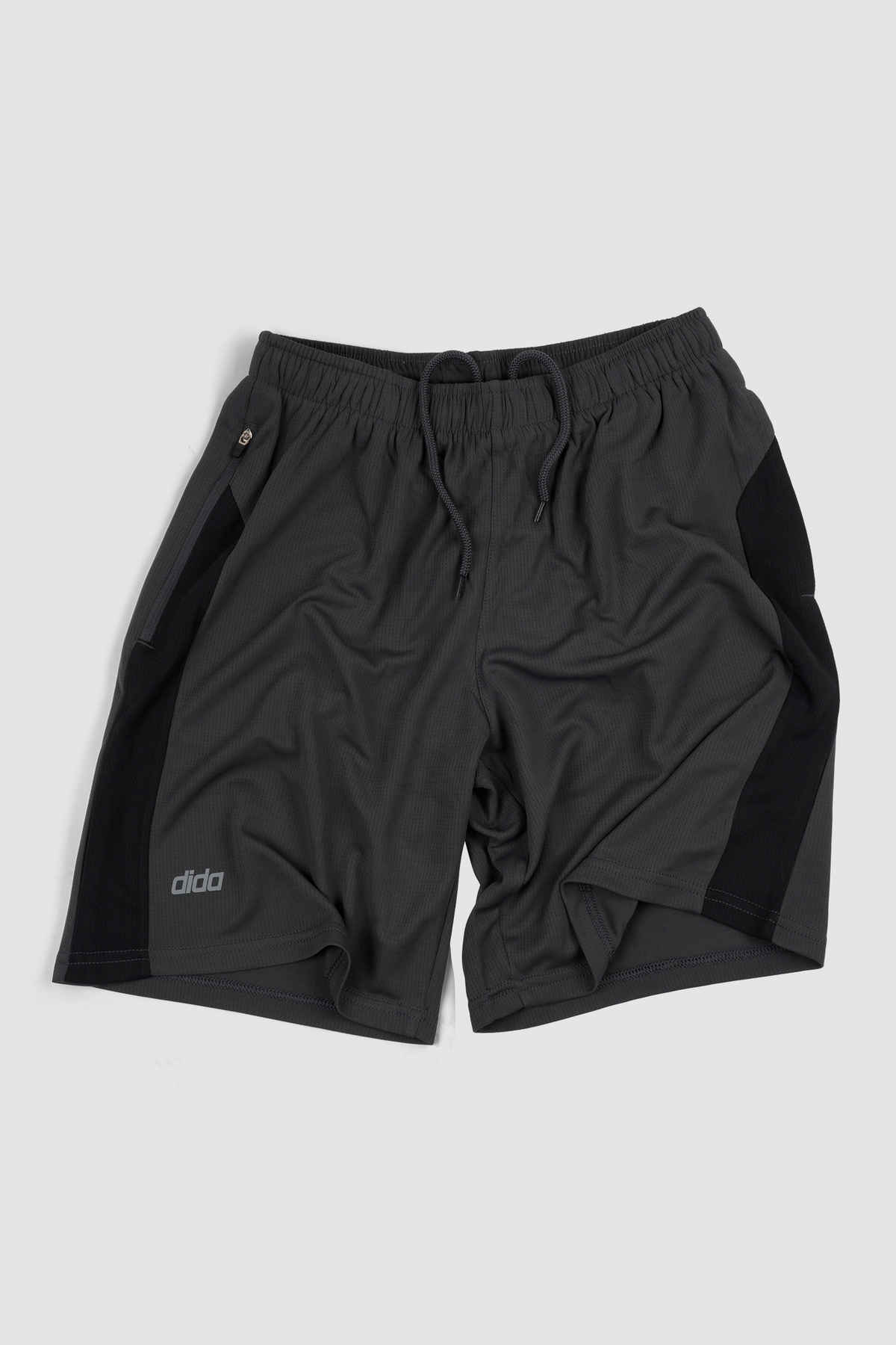 Dida Men's Sports Short | Regular Comfortable Stretchable Dry-Fit - L | Grey