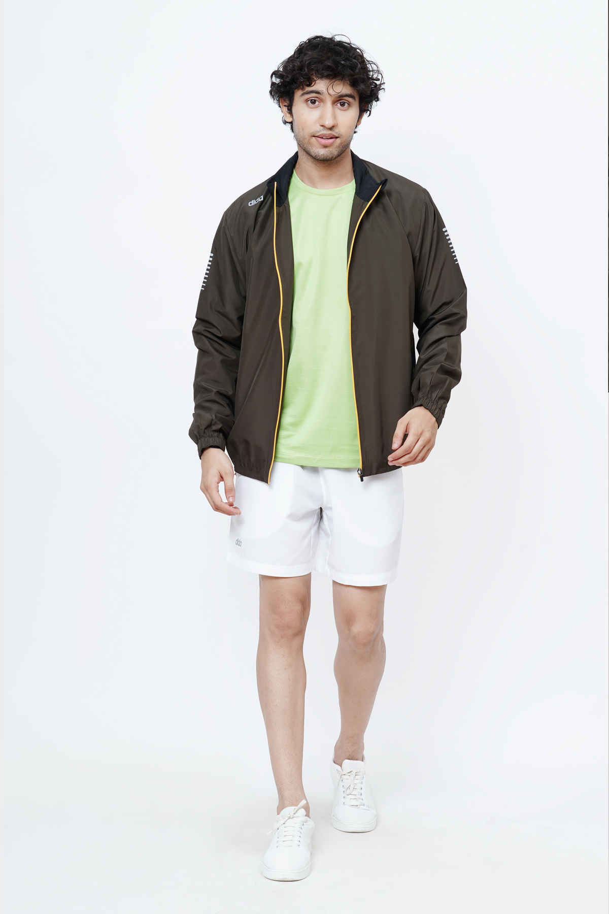 Dida Men's Sports Jacket | Regular Comfortable Stretchable Dry-Fit | Olive - 2XL