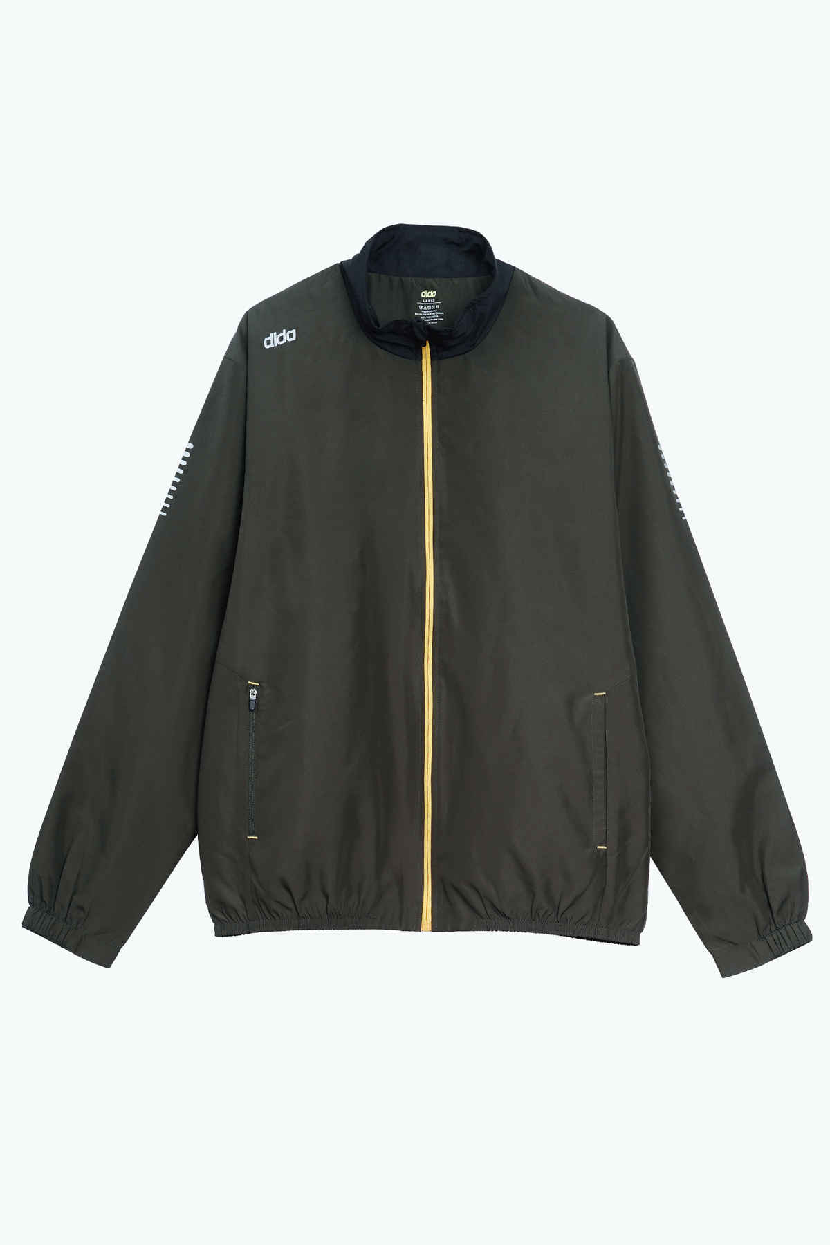 Dida Men's Sports Jacket | Regular Comfortable Stretchable Dry-Fit | Olive - 2XL