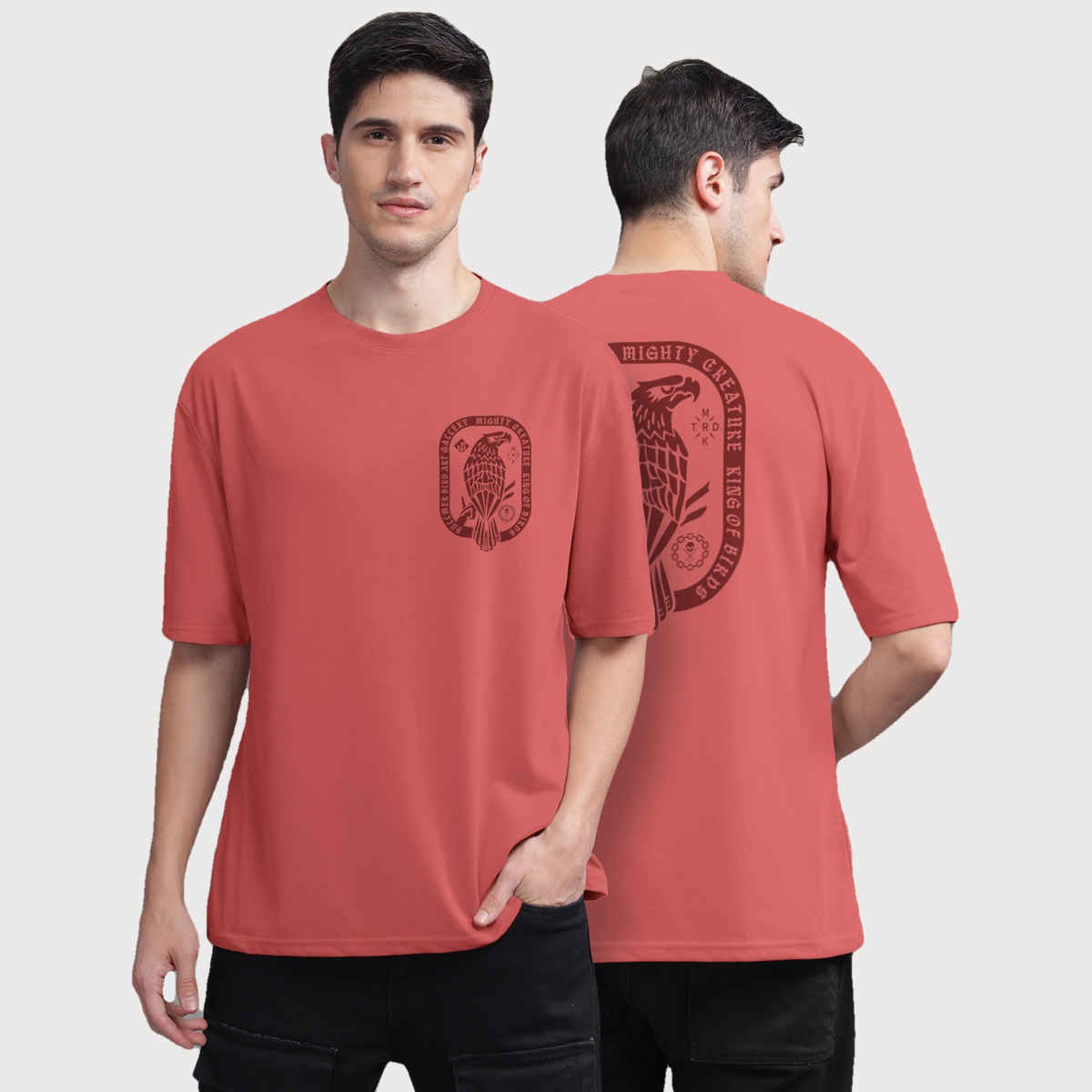 Bullmer Men's T-shirt Round Neck Printed | Red | S