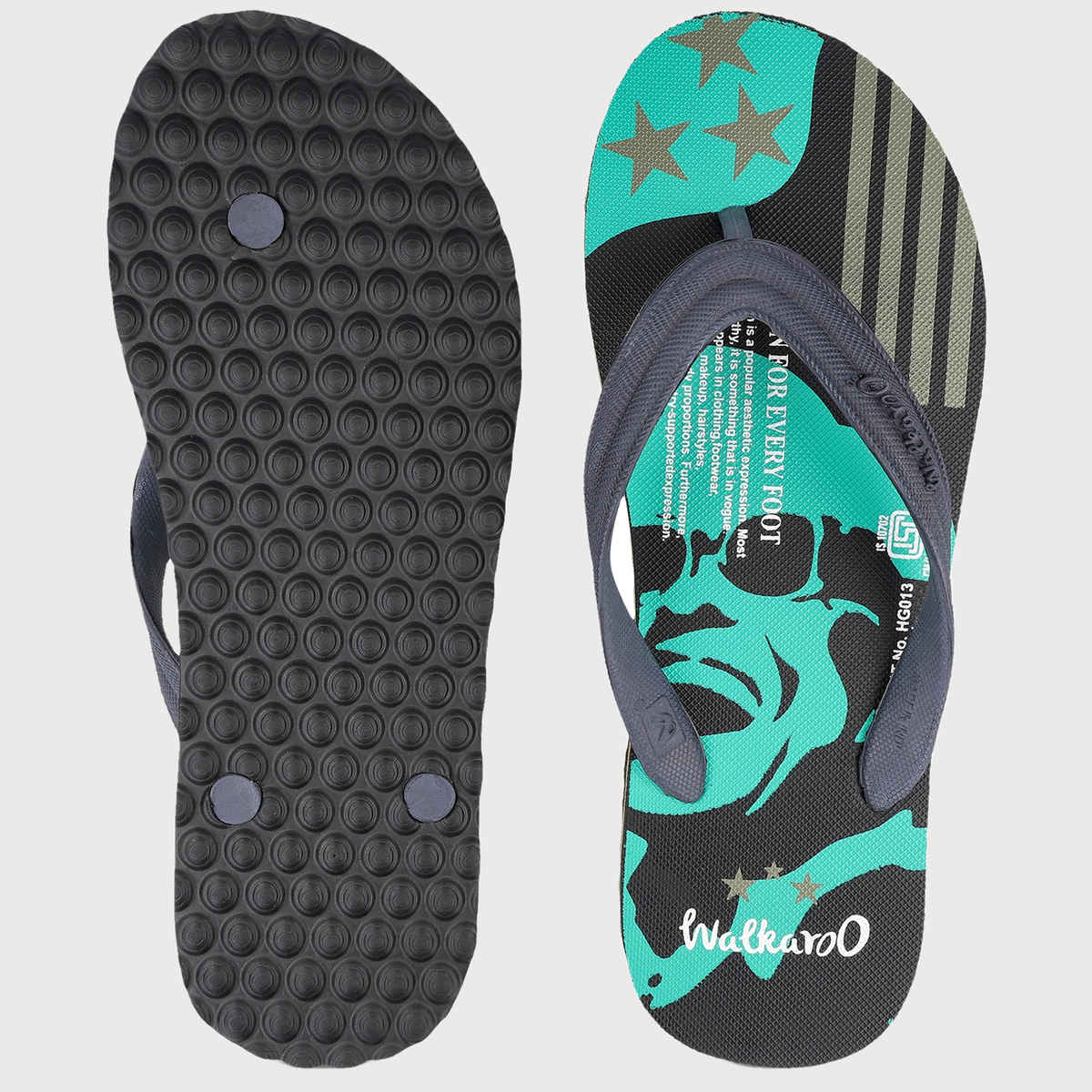 Walkaroo Men's Dailywear Hawai | HL013 Black | UK 6