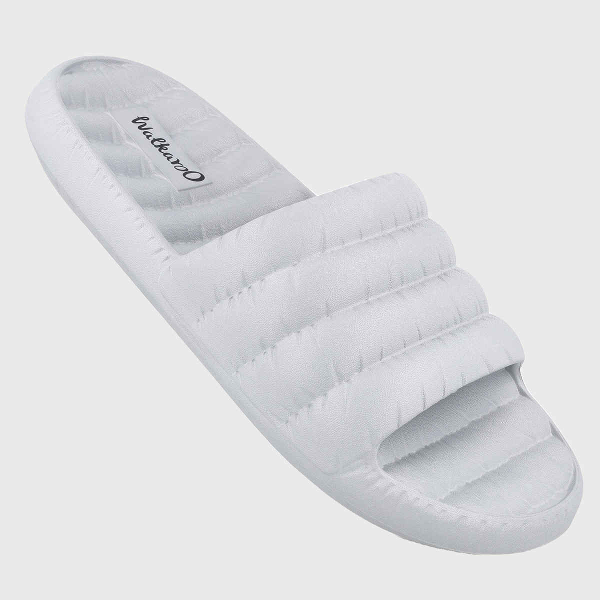 Walkaroo Men's Flip Flop Sliders | WC8770 Light Grey | UK 8