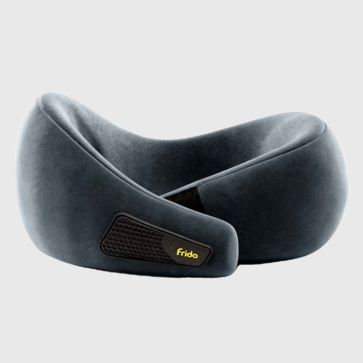 Frido Unisex Memory Foam Neck Pillow | Bluish Gray - Free Size