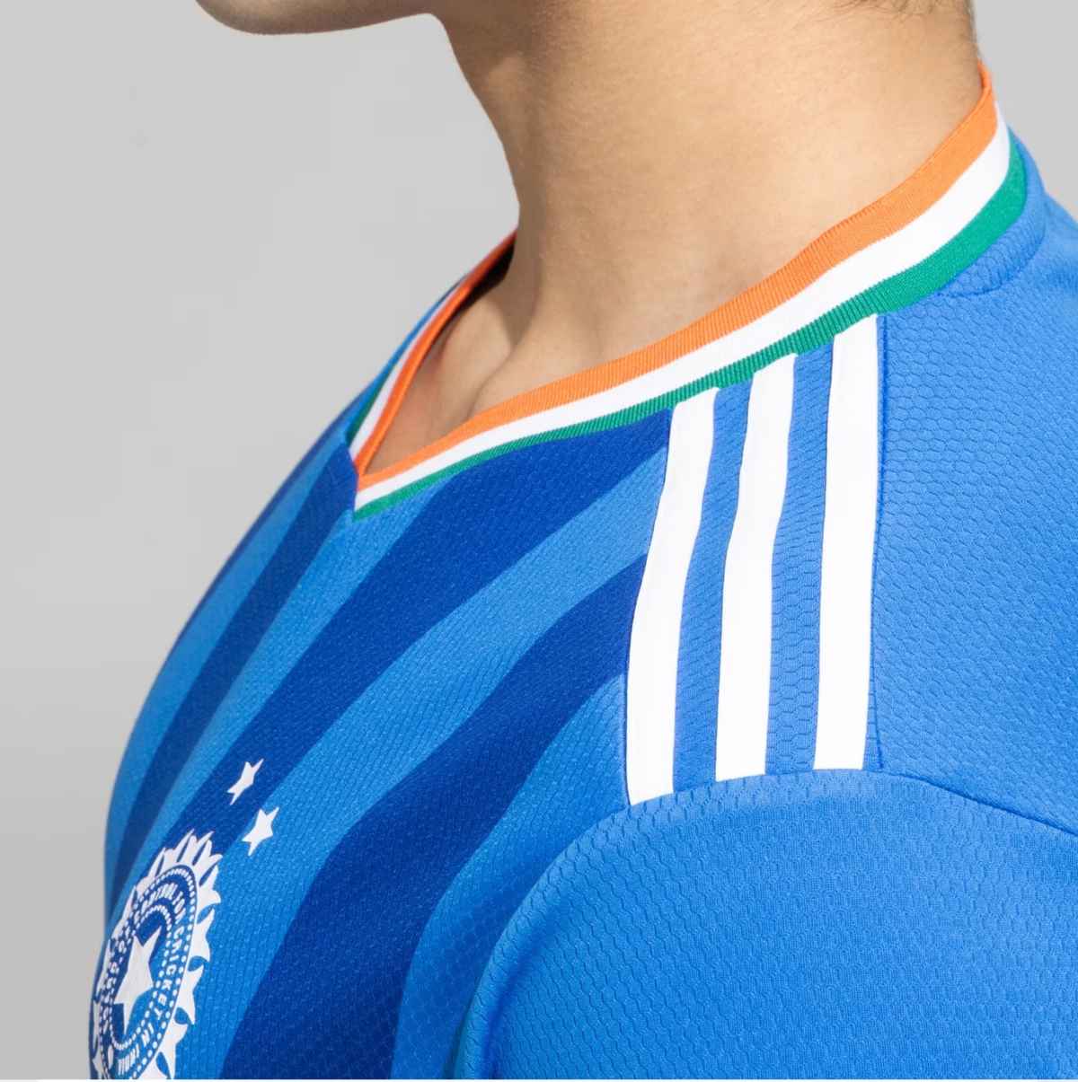 adidas Men India T20 International Cricket World Cup Fan Jersey | T-shirt | Blue Royal - 2XL