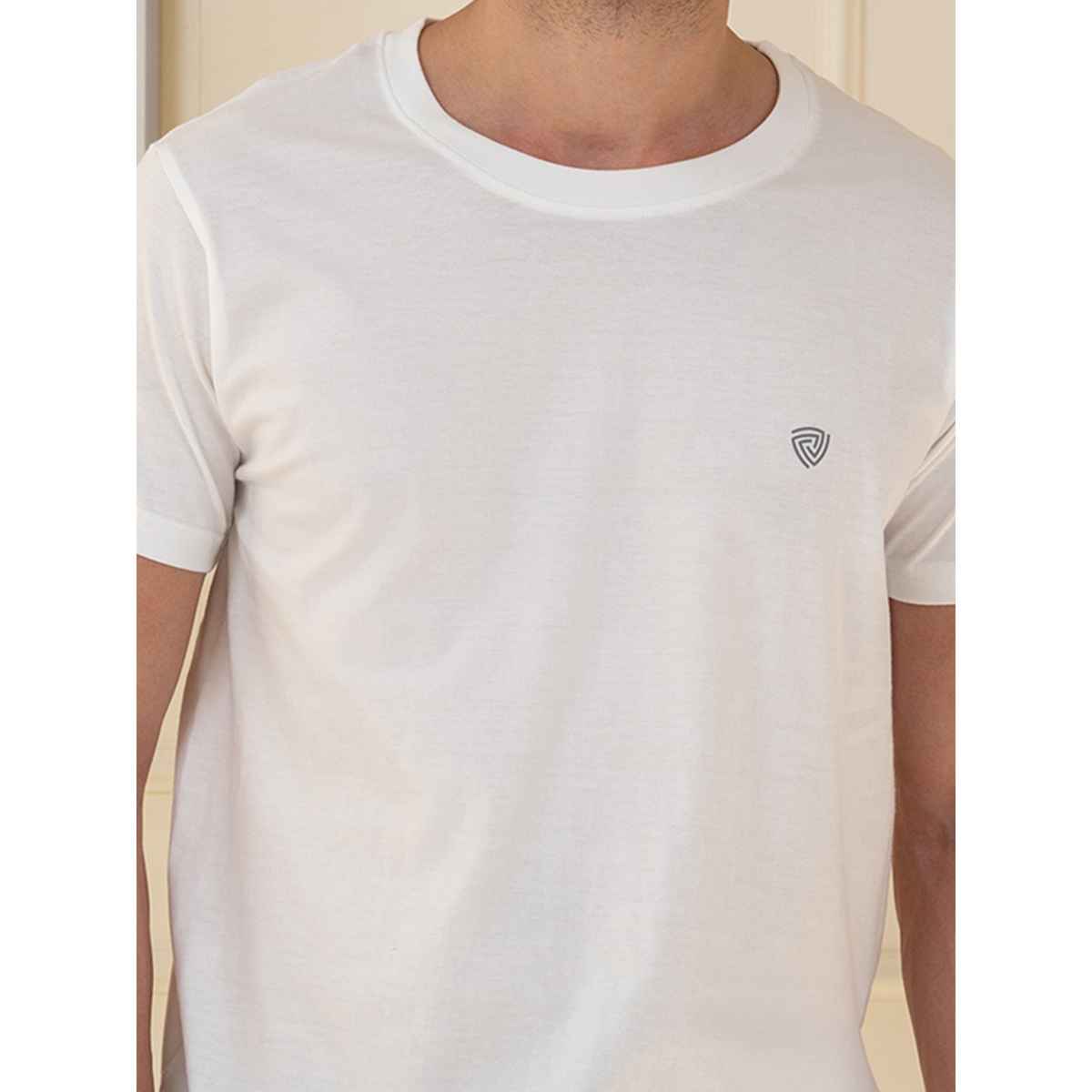 Lux Cozi Men s Ultimate Comfort & Style Round Neck Cotton T-shirt | White | Size | XL