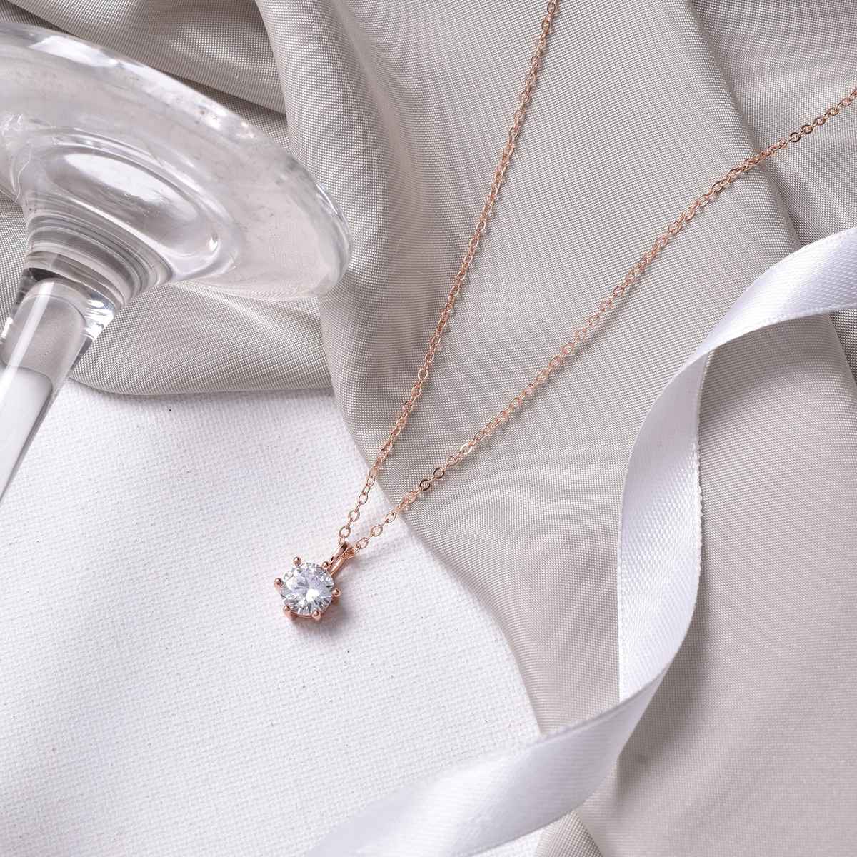 Joker & Witch Zelda Rosegold Rhinestone Necklace