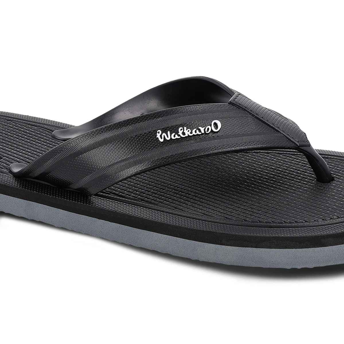 Walkaroo Men's Dailywear Hawai | HG190 Black Grey | UK 10