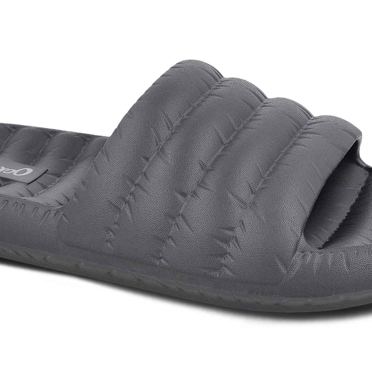 Walkaroo Men's Flip Flop Sliders | WC8770 Dark Grey | UK 9