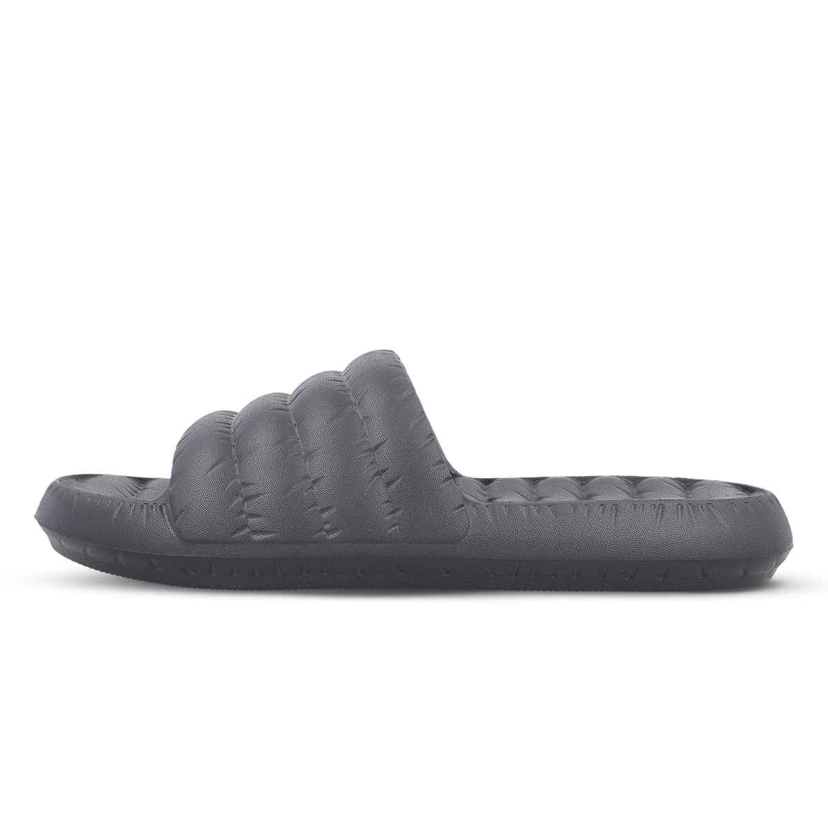 Walkaroo Men's Flip Flop Sliders | WC8770 Dark Grey | UK 9