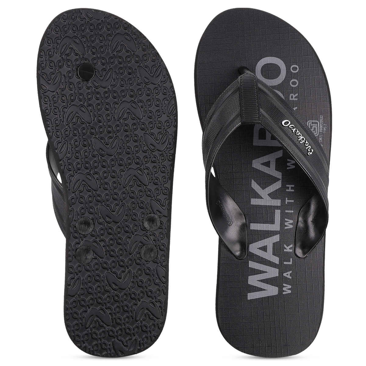 Walkaroo Men's Dailywear Hawai | HG201 Black | UK 6