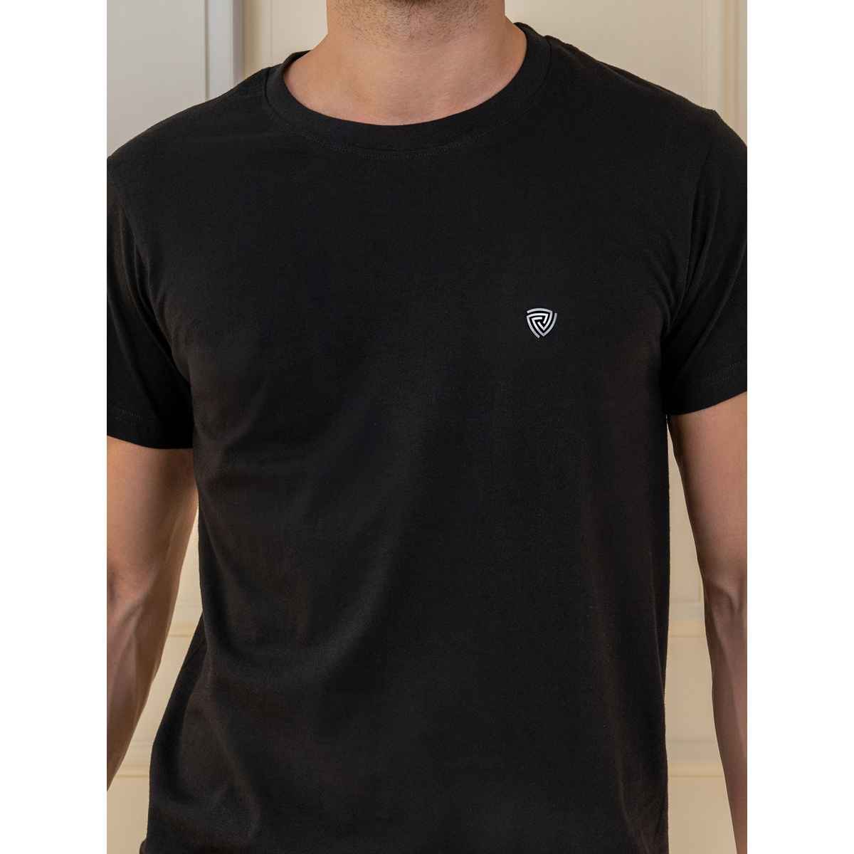 Lux Cozi Men s Ultimate Comfort & Style Round Neck Cotton T-shirt | Black | Size | XL